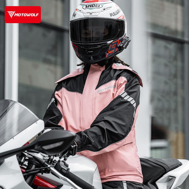 摩多狼摩托车骑行雨衣雨裤分体套装电动车骑手摩旅装备防暴雨夏季