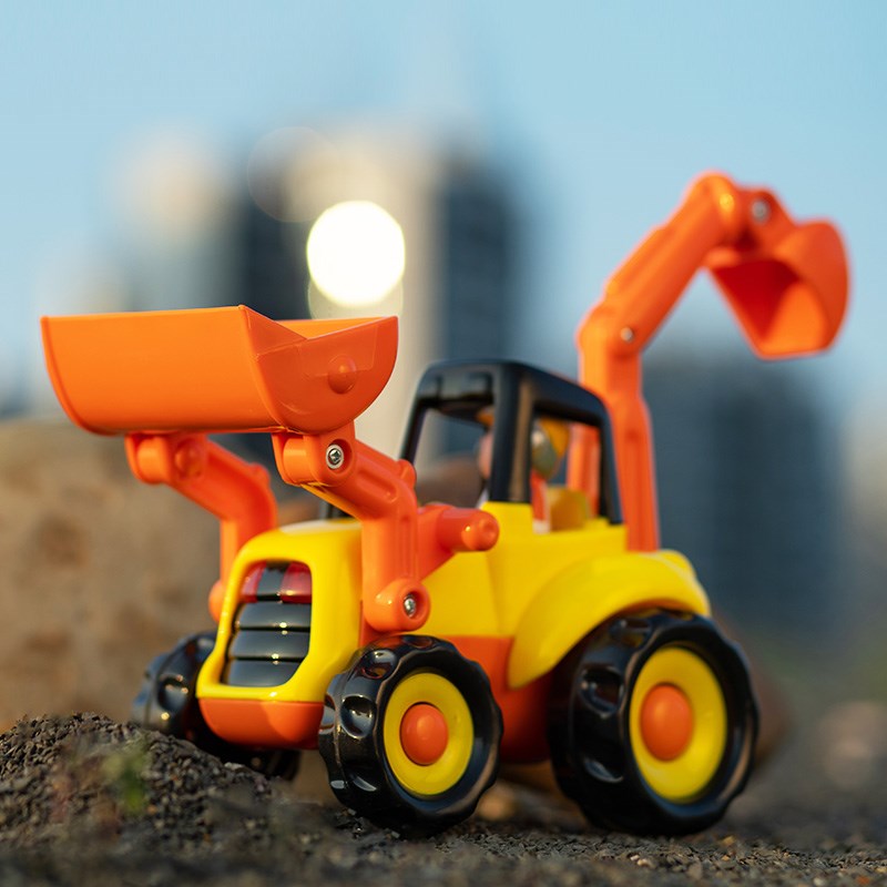 KDT儿童工程车挖掘机翻斗车搅拌车男孩玩具车宝宝耐摔小汽车1-6岁