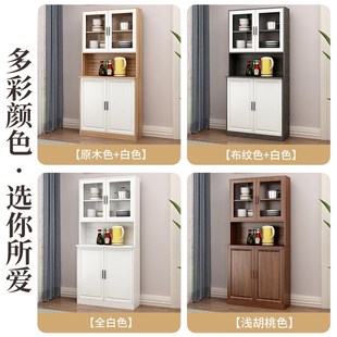多功能餐边储物柜杂物柜靠墙家用轻奢简约现代餐厅柜简易橱柜客厅