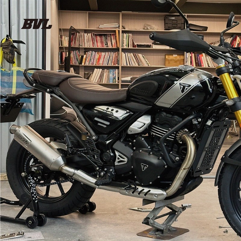 适用于凯旋400x speed400改装排气管尾段不锈钢低沉浑厚声浪BVL