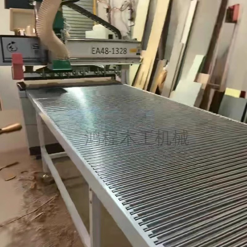 无动力滚筒输送台开料机接料平台木工接料送料无动力滚筒输送架