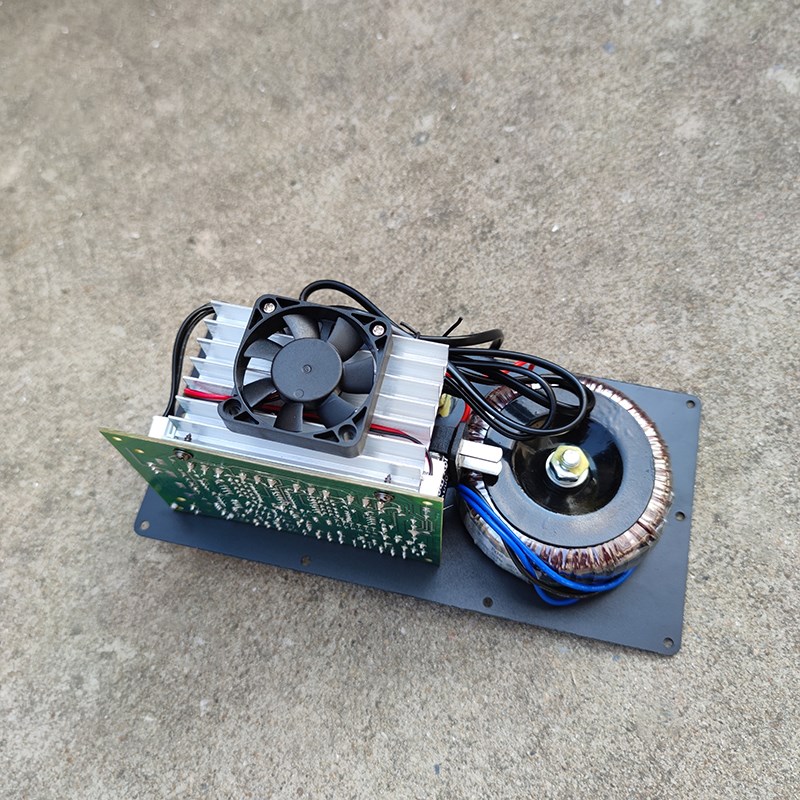 200W改装蓝牙音箱DIY音响电脑功放板大功率环牛4管功放加风扇220V