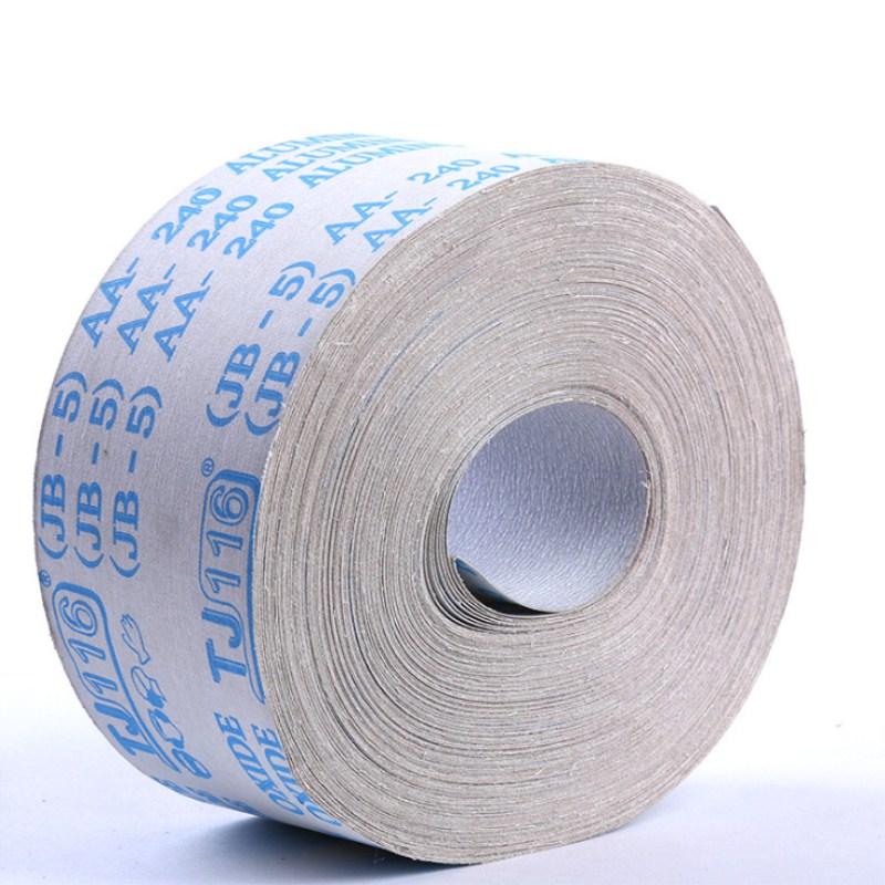 TJ116白色涂层软布卷 砂布 砂纸 砂皮 JB-5砂布卷 家具油漆打磨