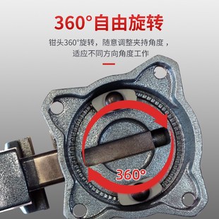 大象重型方钢台钳精密台虎钳4 8寸多功能木工工业级台钳夹具
