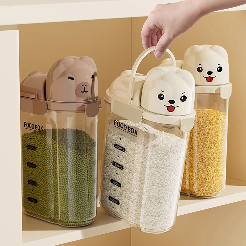 日本米桶家用防虫防潮小号密封罐食品级容器五谷杂粮面粉储存罐