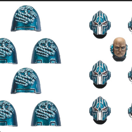 FW 改造配件 阿尔法军团MK6型肩甲头盔