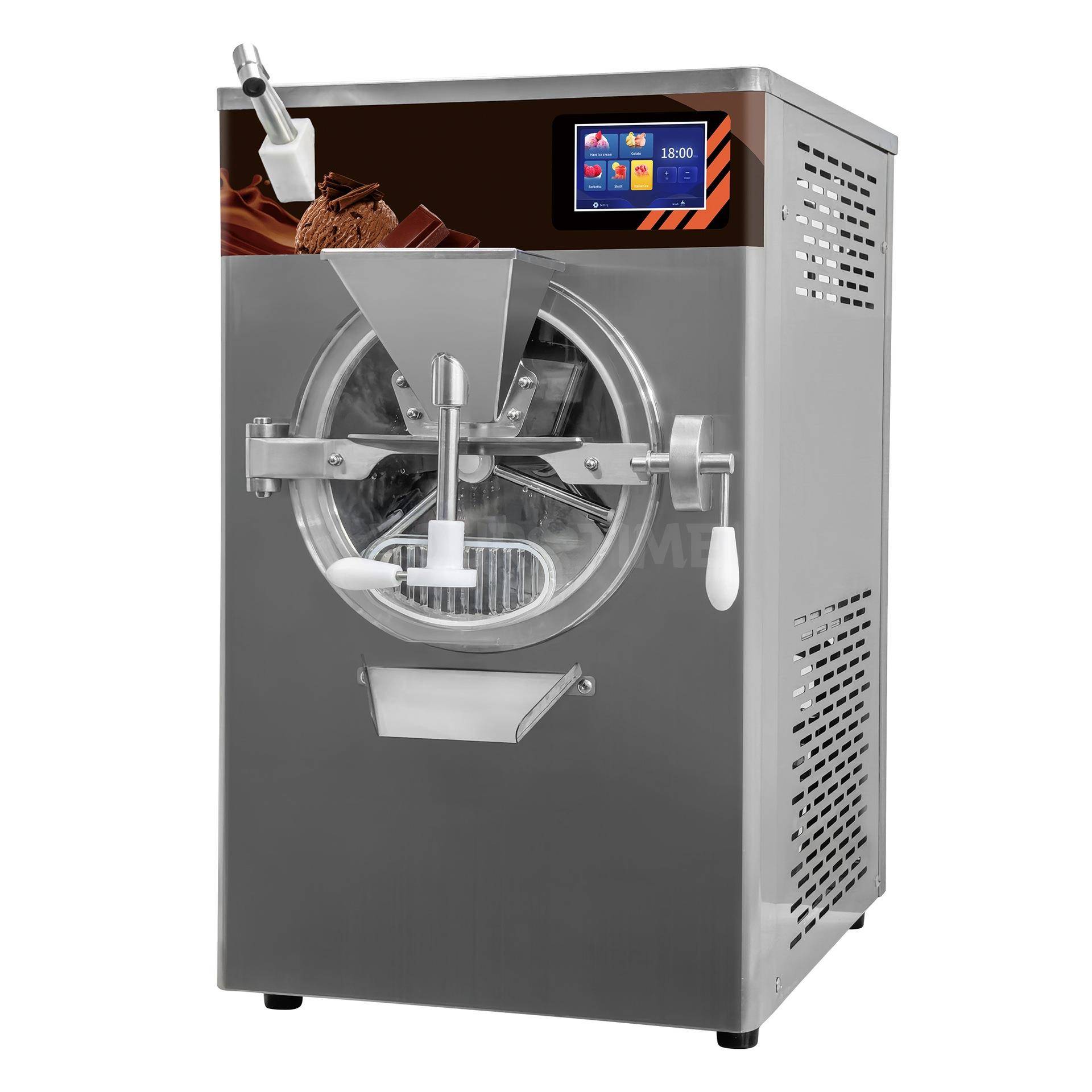 明毅硬冰机雪糕机哈尔滨全自动雪糕机大容量gelato冰淇凌机48升