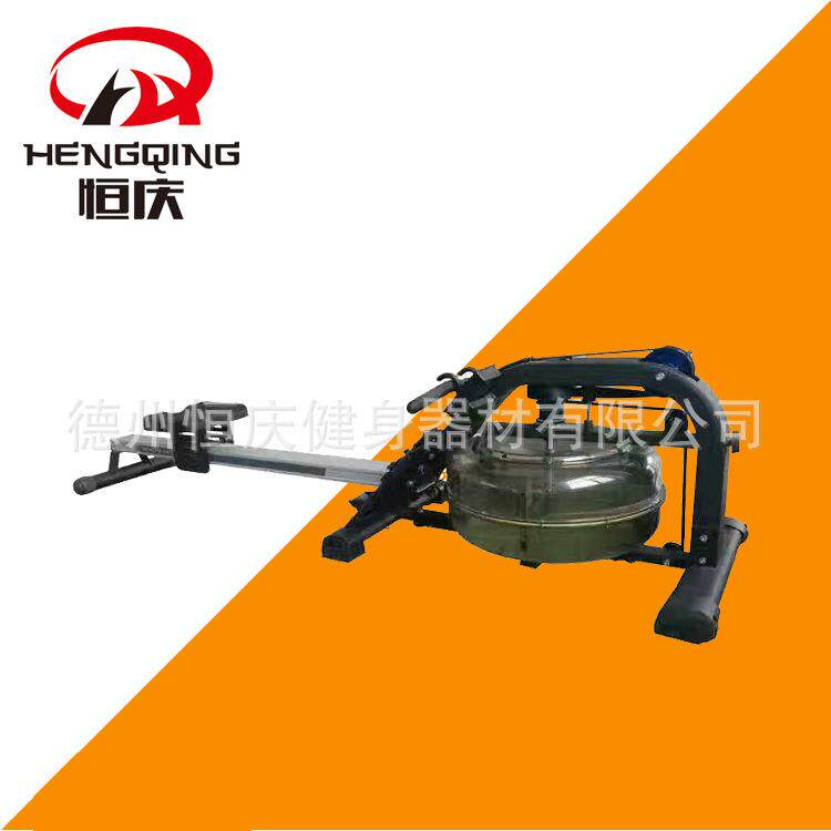 厂家商用运动力量器械健身房器材划船机铝制水阻划船训练器