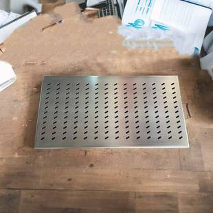 不锈钢水沟盖子院子水沟盖板雨水篦子带孔水沟盖户外排水沟盖板