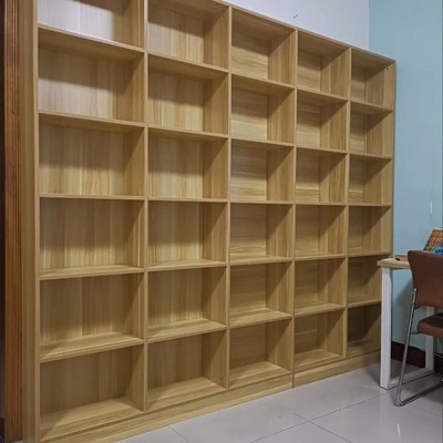 定制木柜书柜带门自由组合收纳格子柜储物柜书架木质柜子尺寸定做