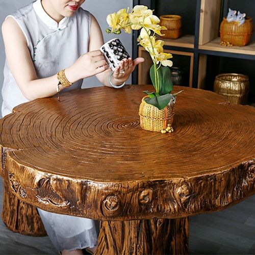 庭院户外桌椅露天阳台休闲区布置小圆桌凳室外院子里茶桌防水防晒