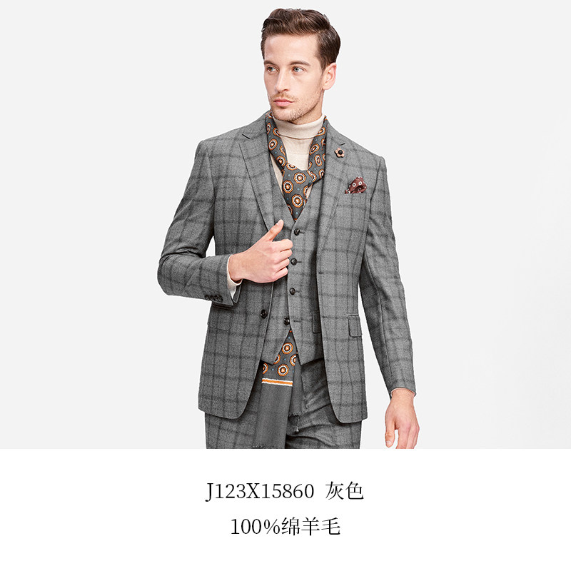 thumbnail for Special Clearance Sale】Jodoll Formal Single-Breasted Commuter Casual Suit Jacket Men's Wool Short Coat