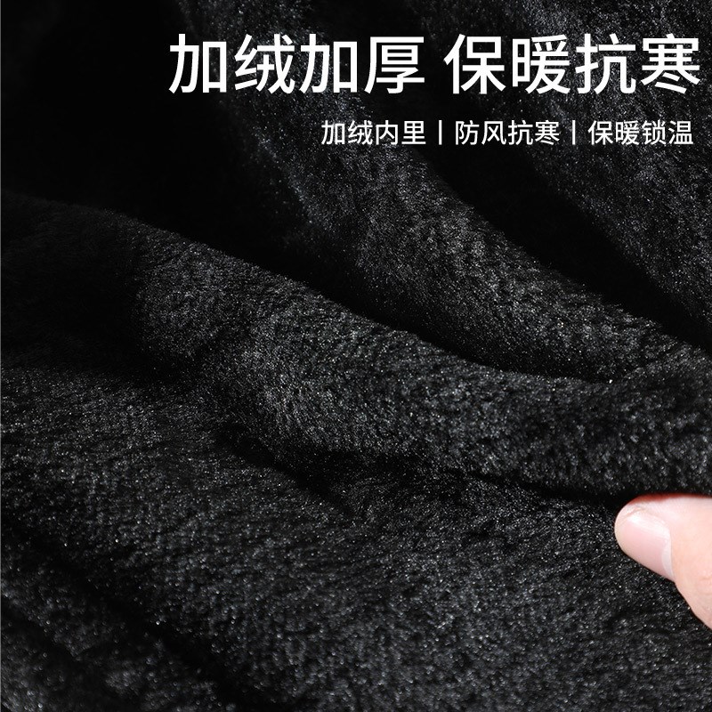 加长护膝冬款电动摩托车长款男女骑行防寒PU挡风加厚短款硬壳保暖