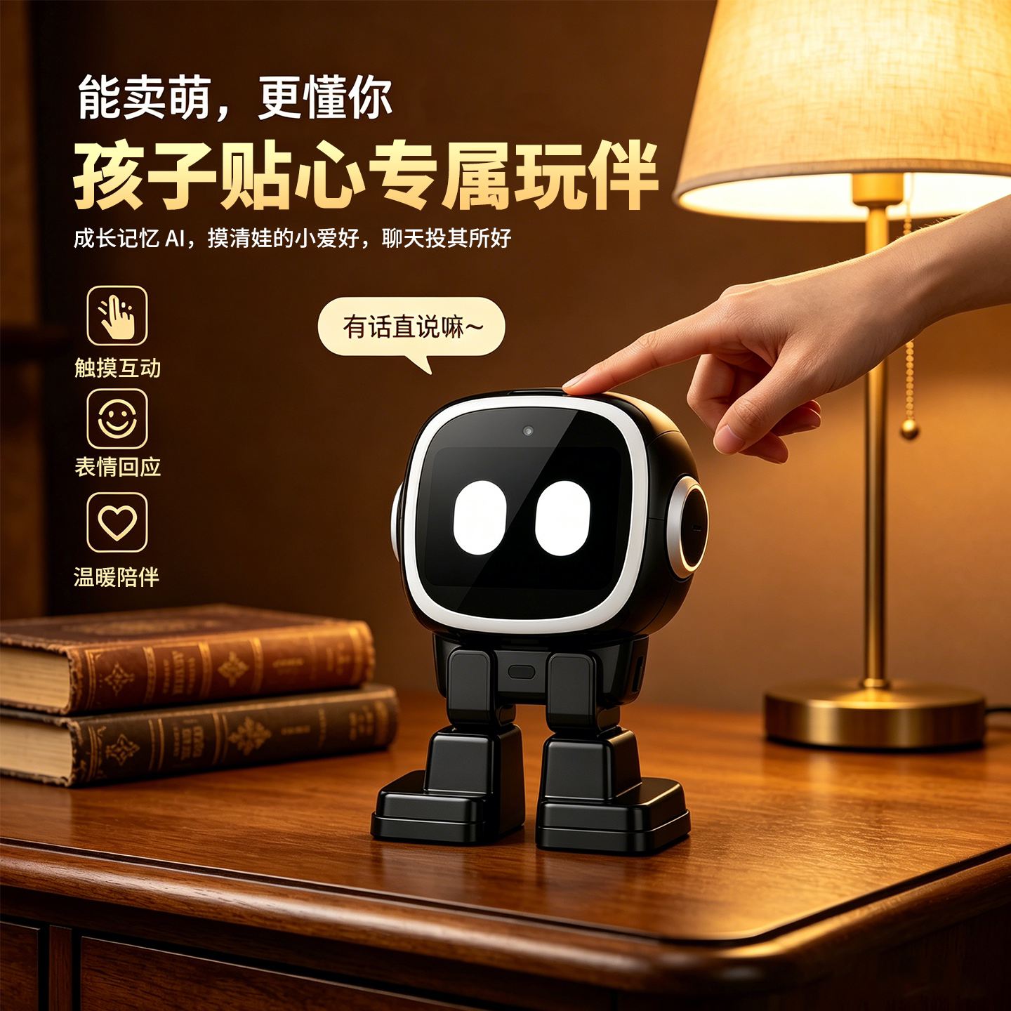 儿童桌面机器人玩具ai智能玩具