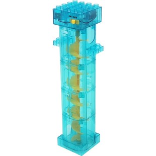 费降积颗粒大木滑道滚球轨道循环儿童玩具可增高电V动螺旋升乐电