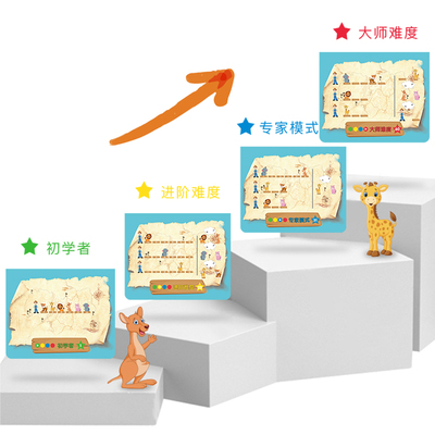 l亚方舟益具桌游玩智儿童逻s辑思维游戏2-3岁幼儿arche诺ino兔宝
