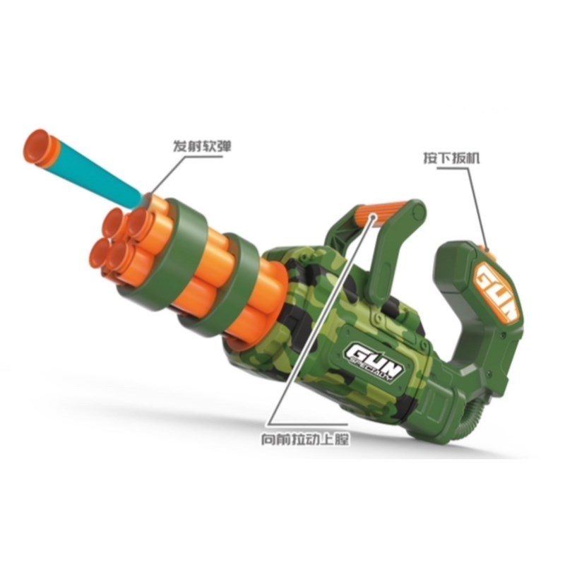 佳益宏奇警察小i萌兵角色扮演多弹软水枪二合一多配件枪种玩法玩