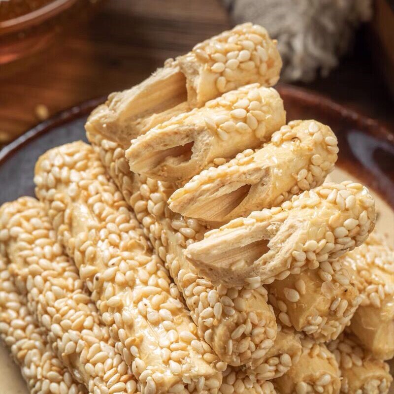 五哥芝麻杆120g糖棍老式麦芽糖手工特产怀旧空心8090儿时零食图片