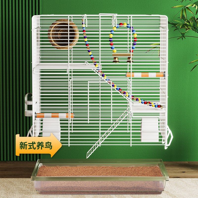 威毕鸟笼鹦鹉笼子玄凤虎皮牡丹专用横丝珍珠鸟芦丁鸡家用大号别墅