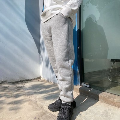 450g超厚羊羔绒裤子男冬季加绒长裤束脚卫裤宽松加厚棉裤一条过冬