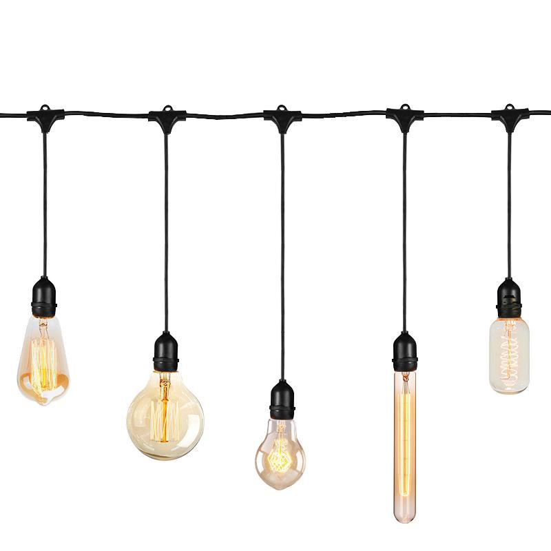 户外防水灯串求婚室内布置装饰吊灯婚礼浪漫氛围灯室外钨丝挂灯