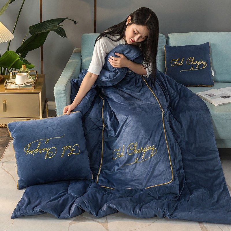 加厚抱枕被子两用珊瑚绒多功能毯子办公室轻奢午睡折叠靠枕头汽车,居家布艺,抱枕被,淘宝优惠券,粉丝福利购,淘宝优惠卷