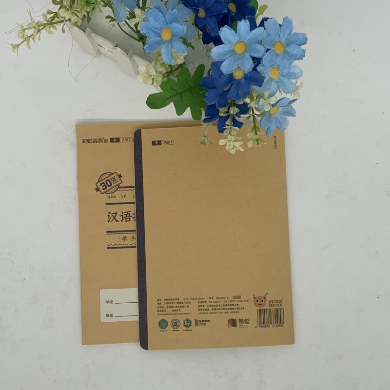 包邮翰延32K汉语拼音汉字本彩虹犇犇拼音田字格30张2合1免包书壳