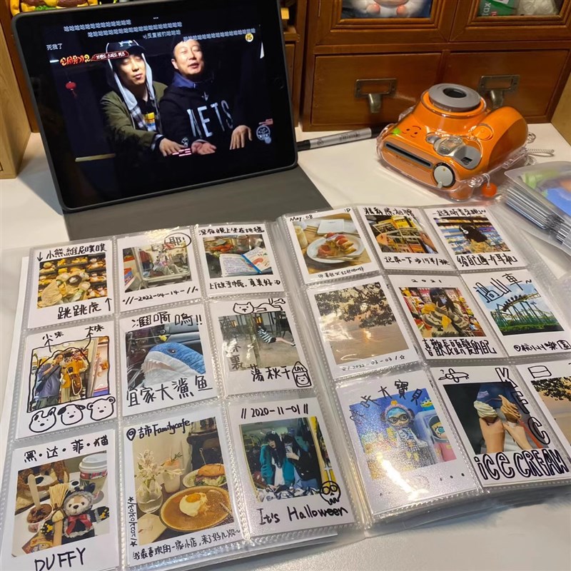 相册本3寸拍立得照片收纳明星卡片明信片卡册电影票纪念小卡影集