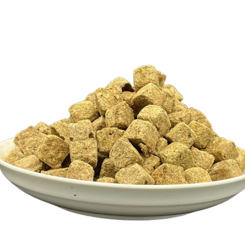 丰年虾块冻干一斤装小型鱼粮渔场水族馆燕鱼玛丽观赏鱼饲料孔雀鱼