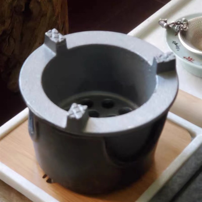 碳炉纯铜炉膛内胆配件耐高温煮茶复古炭炉生铁膛炉灰膛炉炉芯铸铁