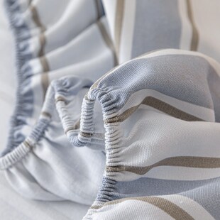 母婴纯棉加厚老粗布床笠款1米35M夏季全棉防滑床罩150x190床垫套.