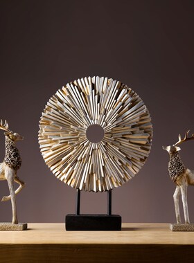 欧式摆件家居装饰品客厅电视柜办公室书架摆设置物架玄关工艺品