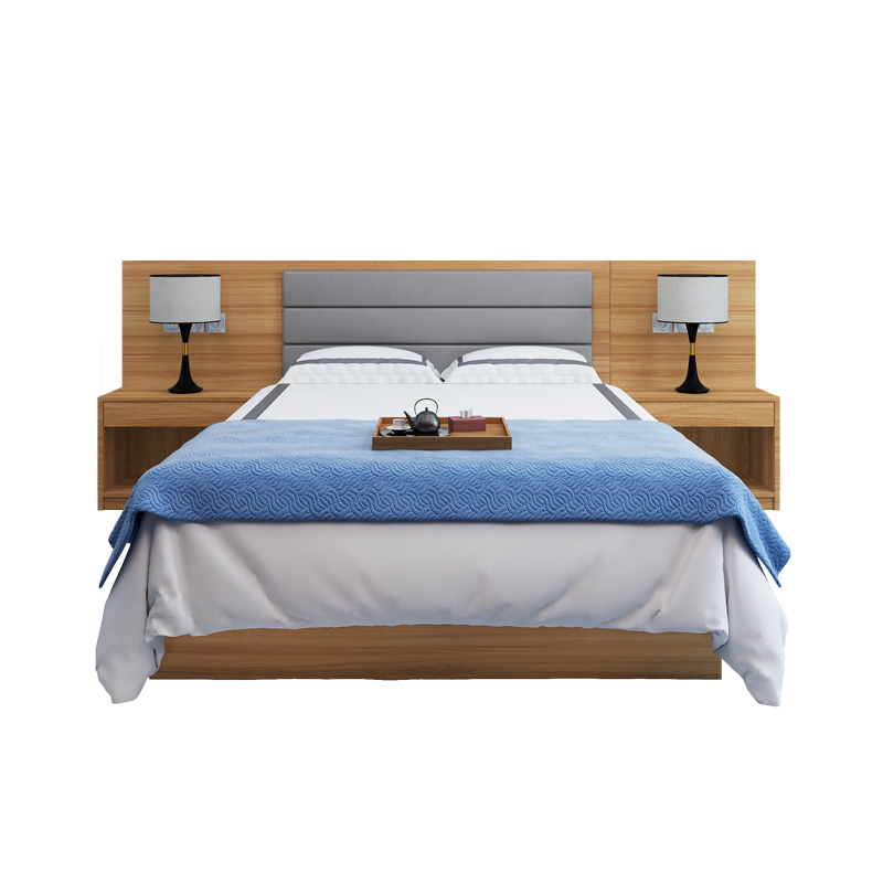 酒店家具床宾馆床客房床公寓房床定制单人床标间1.2米全套双人床