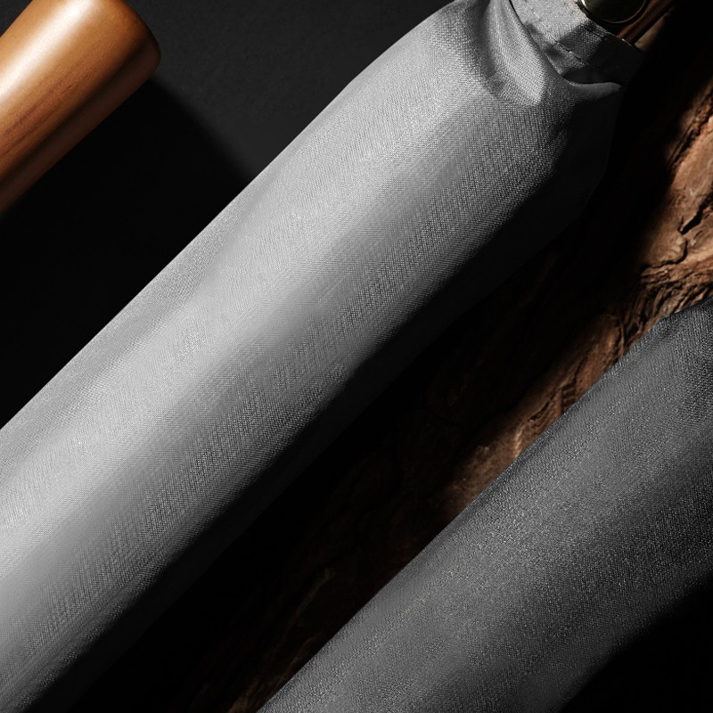 英伦商务木柄双层加粗伞骨结实暴雨专用防风男士超大长柄双人雨伞