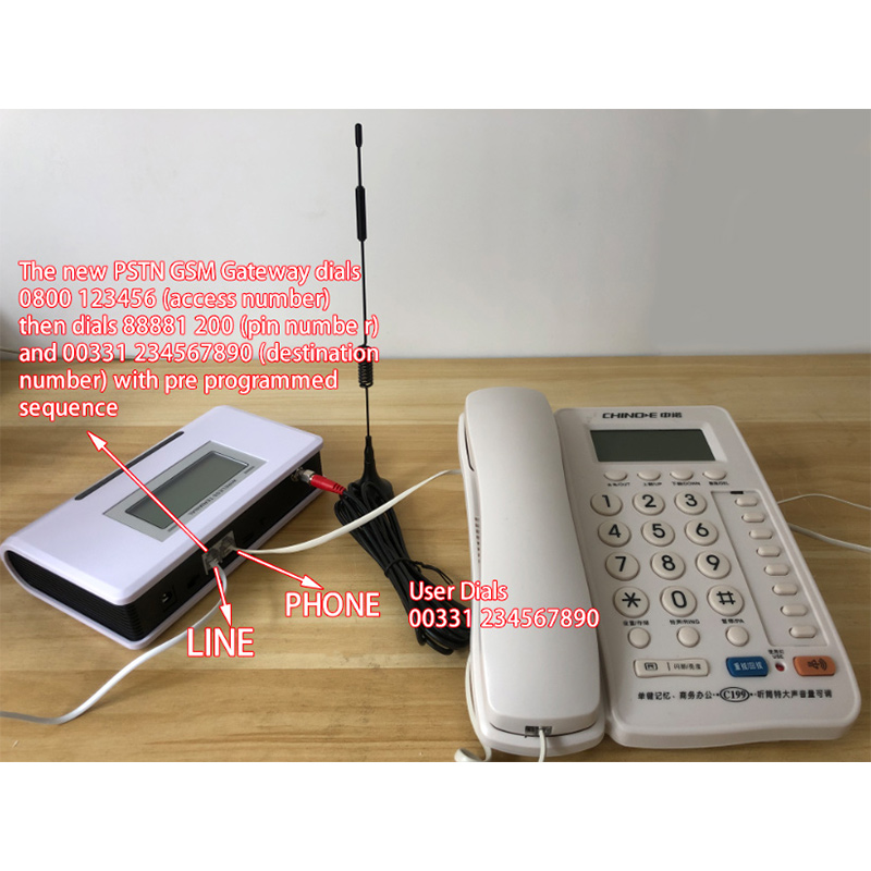 顺涵 值班电话来电转接器有线电话座机转手机呼叫转移有线转无线