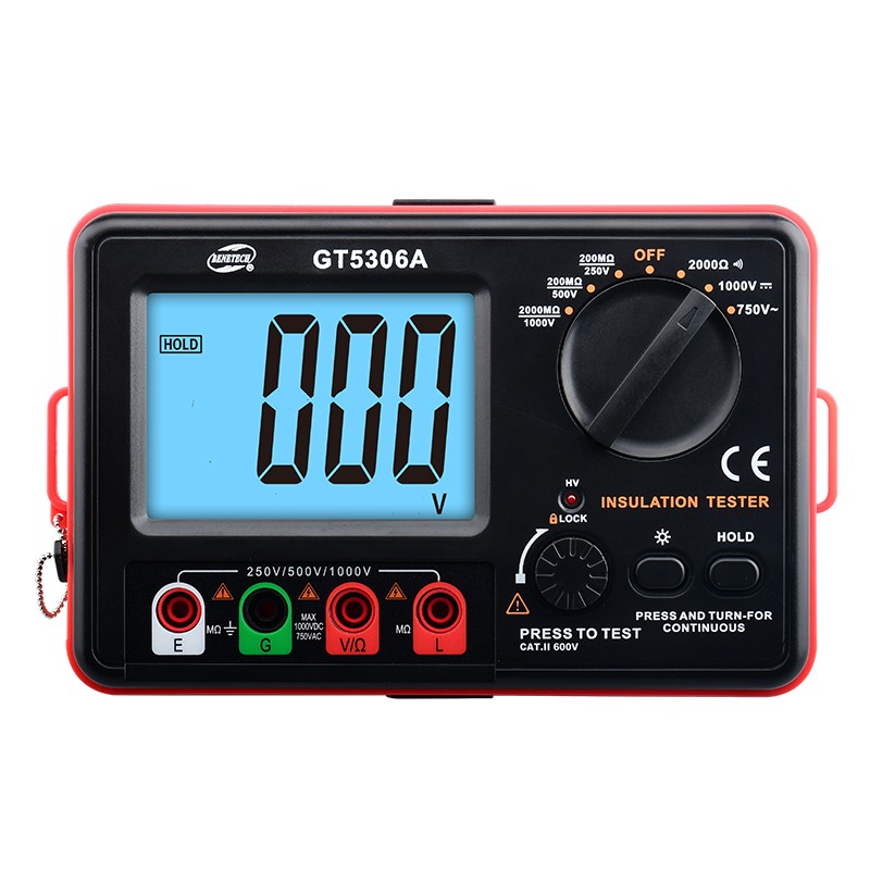 数字绝缘电阻测试仪摇表1000v兆欧表500V漏电开关测试 接地电阻表