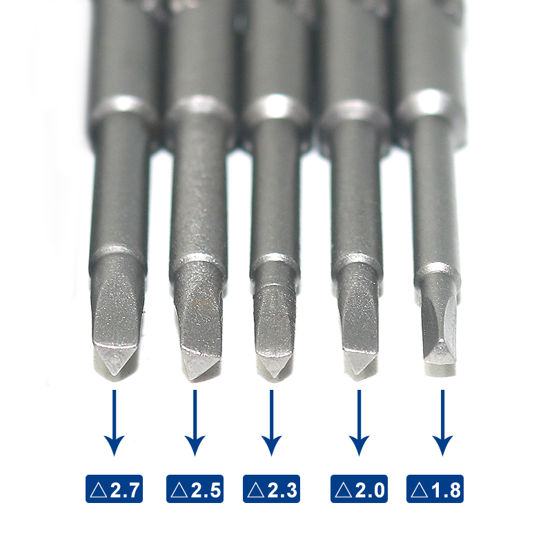 包邮802/6C电动螺丝刀三角型Y型H型电批咀耐磨S2材质6*60*Y/H/