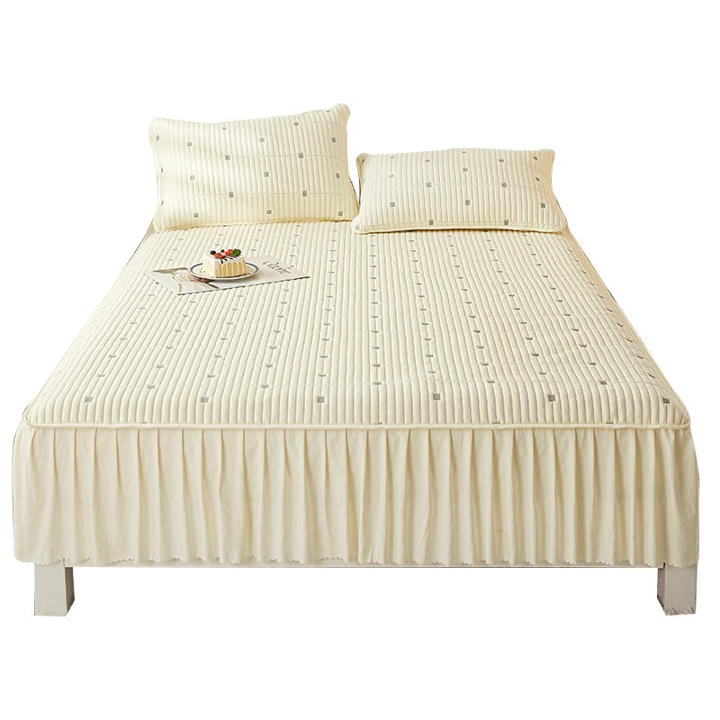 A类新疆棉花夹棉床笠单件2024新款全包床罩床垫保护罩防尘床单套