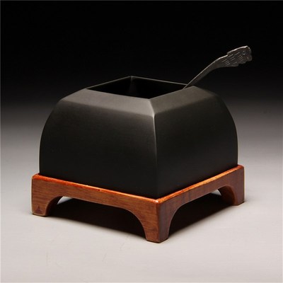 文房雅器/歙砚四方水盂水滴 匠心手工精品砚石实用歙砚砚台文房