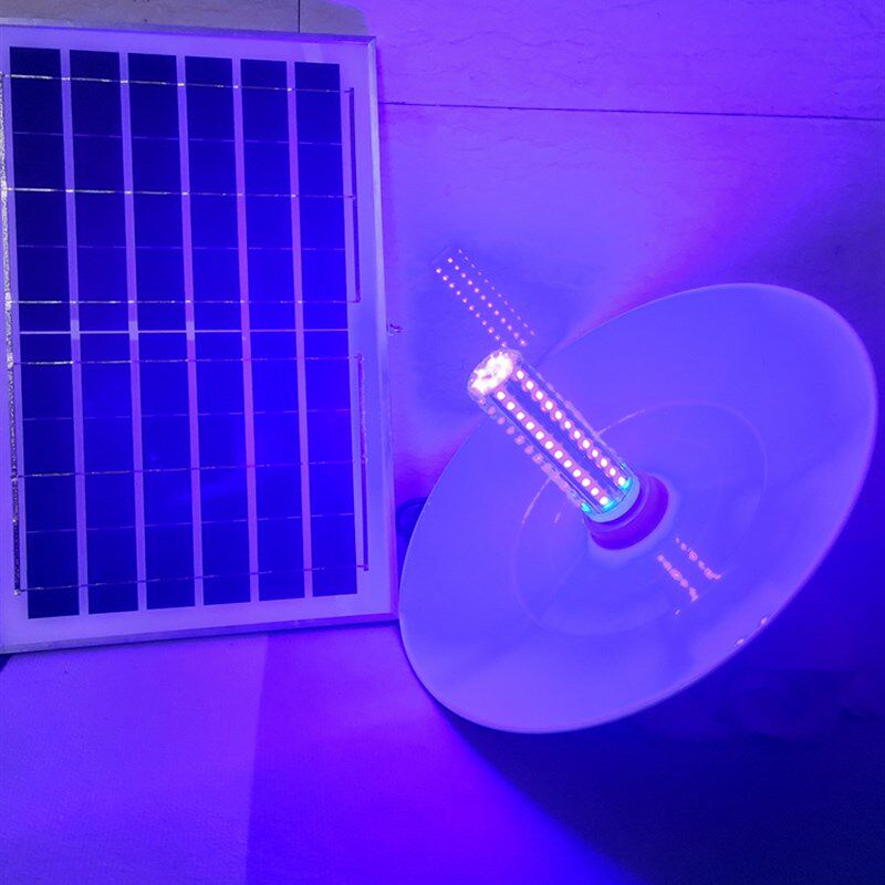 诱虫灯紫光灯黑光灯蝼蛄蝲蝲蛄灯户外鱼塘果园灯养殖养娃场捕虫灯