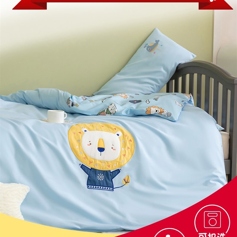 幼儿园被子六件套宝宝入园被褥三件套纯棉被套儿童午睡专用床品夏