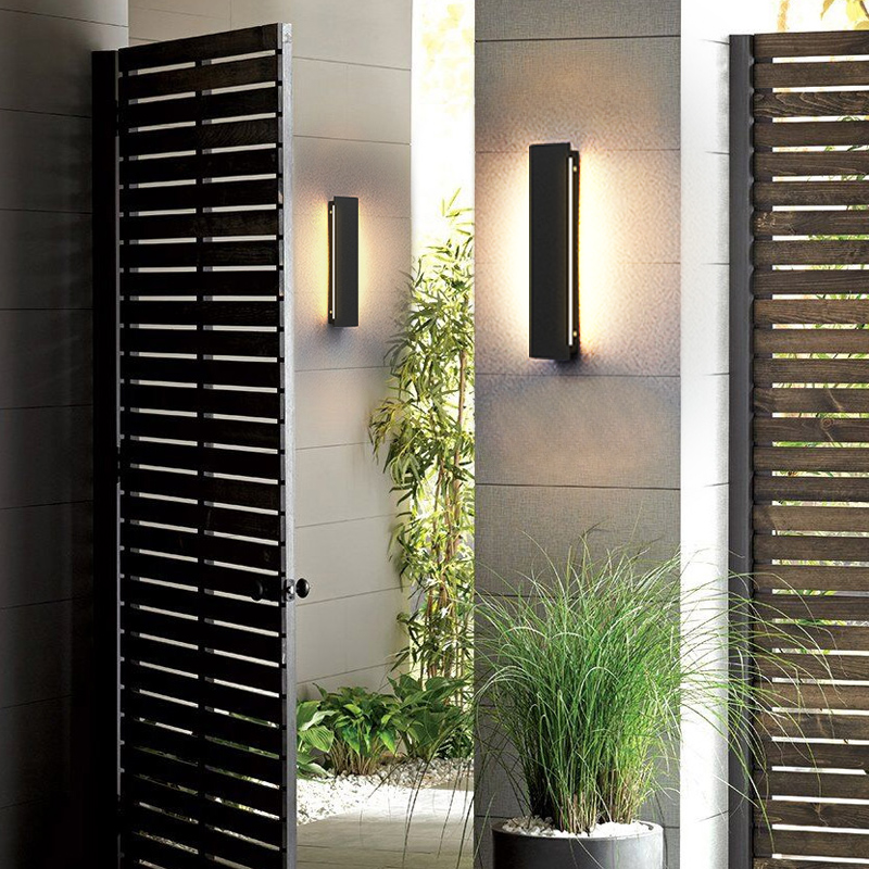 户外长条壁灯防水外墙灯别墅庭院灯壁灯室外洗墙灯院子大门灯壁灯