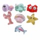 7个 软木毛毡板钉留言记事贴小钉 海洋动物亮透可爱创意图钉按钉