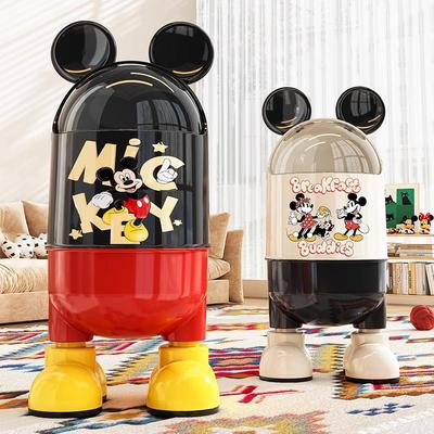 米奇联名款垃圾桶家用2025新款客厅轻奢高档大号大容量带盖子高颜