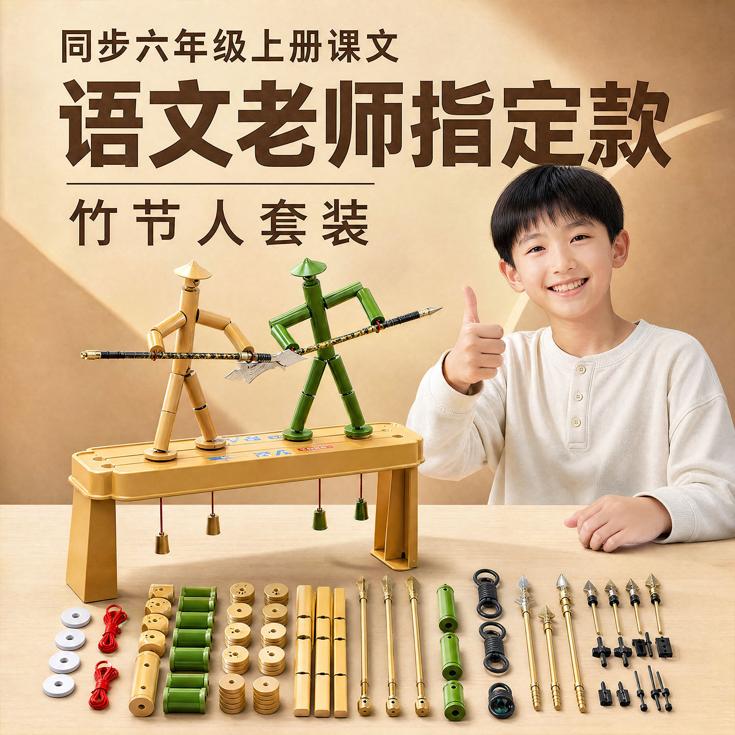 竹节人对战玩具六年级材料包擂台图片