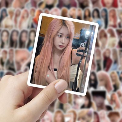 206贴纸吉赛尔韩国女团aespa高颜值明星周边美女装饰手账手机桌面