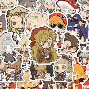 60张重返未来1999贴纸卡通可爱Q版 饰手机壳防水diy贴画 手绘头像装