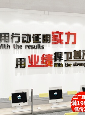 房产中介励志墙贴3md业绩尊严销售办公室企业公司文化团队激励贴