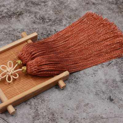 扇穗压襟中国f风彩金流苏旗袍挂饰古风簪子机挂件 回笼须穗子