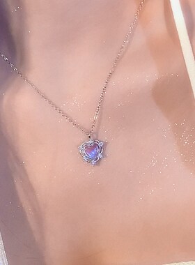 魔法爱心项链女生新款毛衣项链轻奢小众锁骨链女百搭高级感配饰品